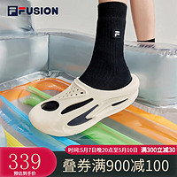 FILA 斐乐 FUSION 斐乐潮牌 SHELL SLIPPER潮流拖鞋 T12M321505F