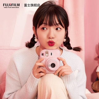 富士FUJIFILM instax mini12立拍立得相机3英寸相纸一次成像旅游相机礼盒 浅樱粉 20张相纸组合装