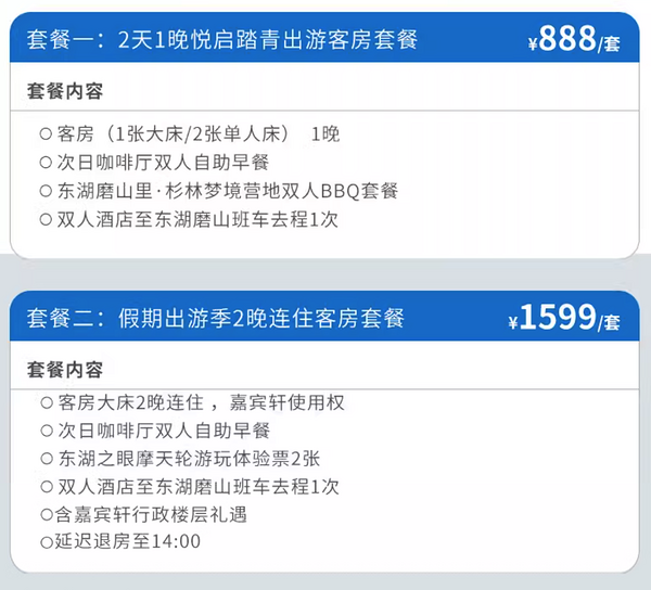 2晚套餐可享嘉宾轩行政礼遇！武汉光谷凯悦酒店 凯悦客房1-2晚套餐（含双早+双人BBQ/嘉宾轩礼遇）