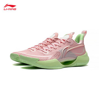 LI-NING 李宁 超轻 V2 男子篮球鞋 ABAT029-6 桃夭粉 46