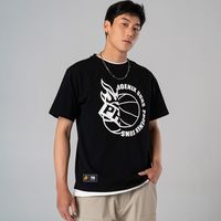 NBA 太阳 勇士 篮网 百搭圆领T恤  时尚舒适简约宽松短袖半袖上衣