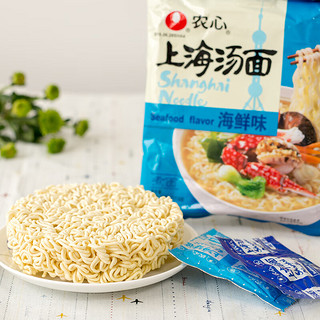 NONGSHIM 农心 上海汤面海鲜味拉面方便面辛拉面 速食零食品 5连包117.8g*5包