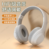 蓝悦 M12 无线蓝牙 重低音 珍珠白 头戴式耳机