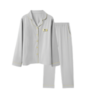 YOUKESHU 有棵树 女士长袖睡衣套装 YSQL1002 加厚款 浅灰 XXL
