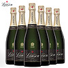 兰颂（Lanson）法国兰颂温网黑牌天然香槟起泡酒进口红酒 750ml*6整箱礼盒装