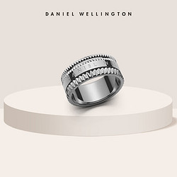 Daniel Wellington 丹尼尔惠灵顿 dw万花筒戒指男女 情侣戒指 时尚饰品 生日礼物送老婆送女友 典雅银52 DW00400205
