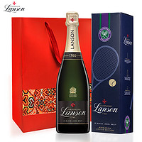 兰颂（Lanson）法国兰颂温网黑牌天然香槟起泡酒进口红酒 750ml单支礼盒装