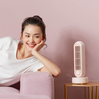 小熊桌面小风扇USB便携式学生宿舍床上用迷你台式桌面强力电风扇可充电型静音办公室桌上夏天摇头大风力电扇