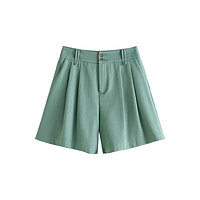 FANSILANEN 范思蓝恩 女士短裤 23FS12160 烟绿色 S