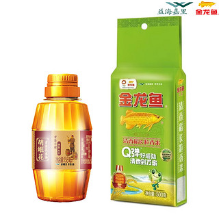 金龙鱼 胡姬花米油精选套餐约658g   胡姬花花生油158ml +金龙鱼东北大米500g