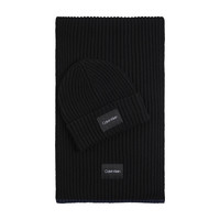 CALVIN KLEIN 男士 无檐帽围巾礼品 黑色 K50K507499