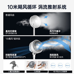 AIRMATE 艾美特 空氣循環扇小颶風家用節能電風扇臺立式桌面落地扇3D擺頭納涼換大風 FA20-X87