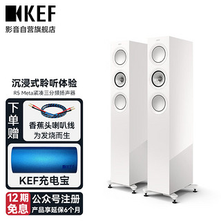KEFR5 Meta HiFi高保真无源音箱发烧级扬声器家用电视同轴音响家庭影院落地主箱 白色 一对