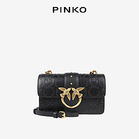 PINKO 品高 燕子包 款迷你浮雕印花链条女包单肩包飞鸟牛皮