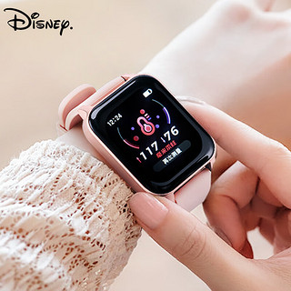 迪士尼（Disney）智能手表女初高中生血压跑步手环儿童心率户外运动电子表 白色