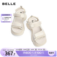 BeLLE 百丽 厚底魔术贴运动凉鞋女夏季女鞋商场鞋子户外沙滩鞋X9D1DBL2
