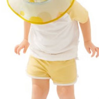 babycare 儿童遮阳帽 BC2211001-02 春夏款 伊啡暖黄 S