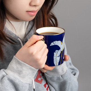 MINISO名创优品水墨蓝系列陶瓷对杯咖啡牛奶泡茶质感精致大容量