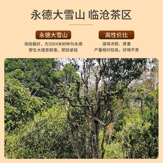 祥源茶 茶叶 2015年大雪山普洱生茶七年茶砖 250g