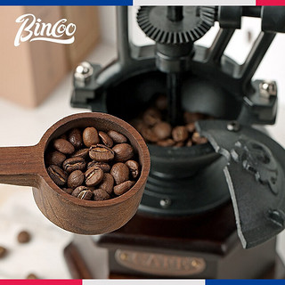 Bincoo复古咖啡豆研磨机手磨咖啡机手摇磨豆机家用小型咖啡研磨机 摩天轮磨豆机-四角盒咖色