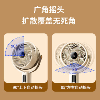 MELING 美菱 空气循环扇电风扇家用落地扇遥控立式涡轮台式宿舍电扇168