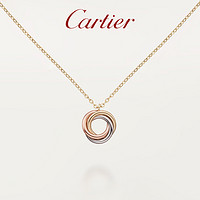 Cartier 卡地亚 TRINITY系列 B7224808 圆环18K金钻石项链 40cm