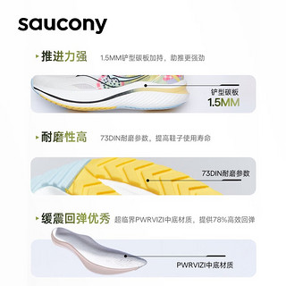 saucony 索康尼 超低价格 saucony 索康尼 SLAY全速碳板跑鞋专业竞速马拉松跑步鞋男鞋旗舰情侣运动鞋 白红 42.5