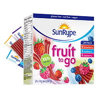 SunRype 桑莱普 加拿大SunRype水果条24条进口果丹皮0添加白砂糖宝宝健康营养零食