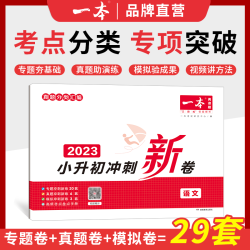 《一本·小升初冲刺新卷》（2024版、科目任选）