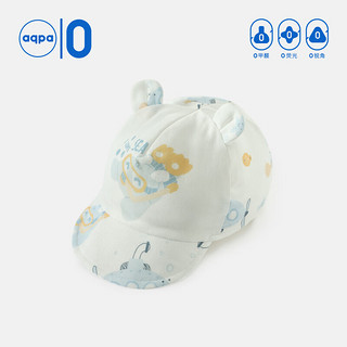 五色可选：aqpa新生儿夏季帽子婴儿太阳帽男女宝宝外出防晒遮阳棉纱布鸭舌帽