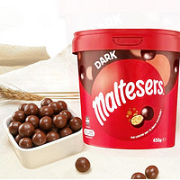 maltesers 麦提莎 麦丽素 黑巧克力球450g*1桶