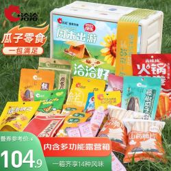 ChaCheer 洽洽 露营出游零食大礼包含露营箱（1.224kg 21袋）户外春游小零食礼盒