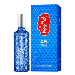 百年糊涂 蓝纯  500ml  节日送礼白酒 白酒整箱 高档礼盒装商务白酒 52度 500mLx6瓶