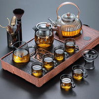 正扬 悦一体胡石灯笼+正圆尊烟灰+茶道(莲鹤) 茶具套装 10件套