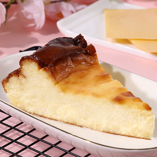GU CHUAN 古船 巴斯克芝士蛋糕1kg 10块装 动物奶油甜点甜品 乳脂生日蛋糕 京粮