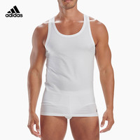 adidas 阿迪达斯 男士圆领棉质背心 2件装 4A2M06