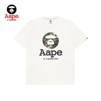 Aape 旗舰店男装春夏猿颜无性别印花彩色迷彩圆形短袖T恤0907XXI