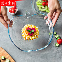 菲内克斯 Fenix钢化耐高温玻璃盘儿童家创意水果西餐小吃菜盘碟子苹果盘