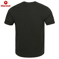 Marmot 土拨鼠 山脉系列夏户外棉质透气圆领男士短袖T恤