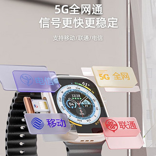 Apple果苹华强北电话手表S8ultra可插卡成人儿童智能5g全网通可插卡视频通话学生儿童成人通用