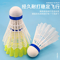 VICTOR 威克多 羽毛球胜利尼龙球6只装NS1000防风耐打王户外塑料球