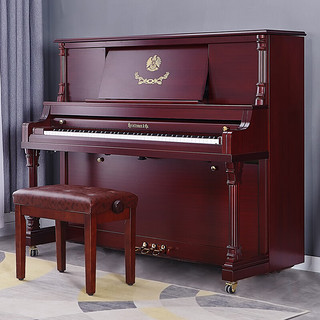 Heitzman 海资曼 欧式古典 立式钢琴 进口配件专业演奏琴 125AF 哑光棕色