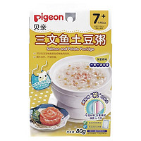 Pigeon 贝亲 婴幼儿辅食粥 三文鱼土豆味 80g