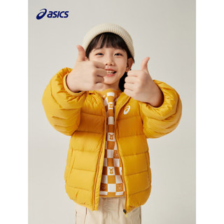 ASICS 亚瑟士 童装新款冬季男女中大童轻薄不肿羽绒服外套 753黄色 130cm