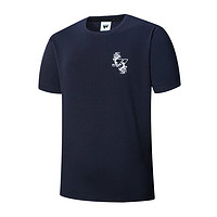 七匹狼 运动休闲圆领短袖T恤男2021夏季新款简约印花内搭打底衫