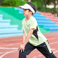 儿童夏季短袖T恤男童透气T恤中大童套头衫  安踏童装