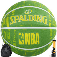 SPALDING 斯伯丁 篮球5号Spalding室内外通用防滑耐磨五号橡胶材质篮球