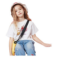 MQD 马骑顿 女童短袖 本白