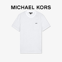 MICHAEL KORS 迈克·科尔斯 MK 男士棉质透气 Logo 短袖 T 恤男装