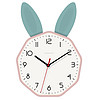 钟表挂钟客厅可爱家用现代简约时尚儿童房创意兔子卡通静音时钟墙